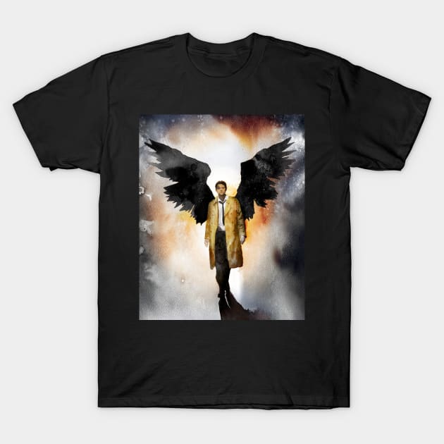 Castiel Dark Version T-Shirt by katjaskiewicz